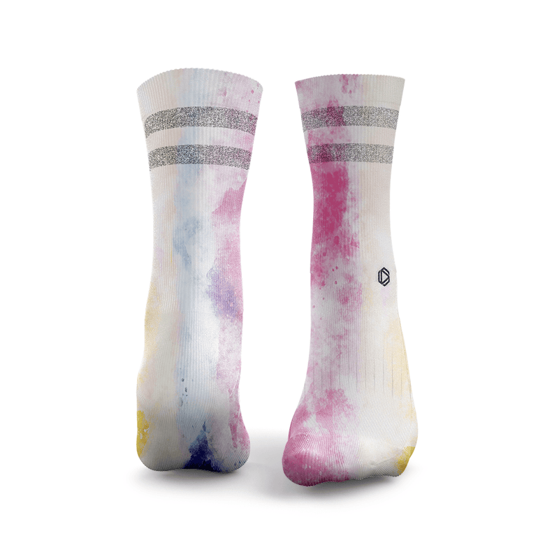 Tie Dye Glitter Socks