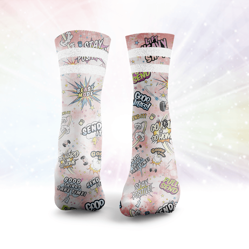 Send It Glitter Socks