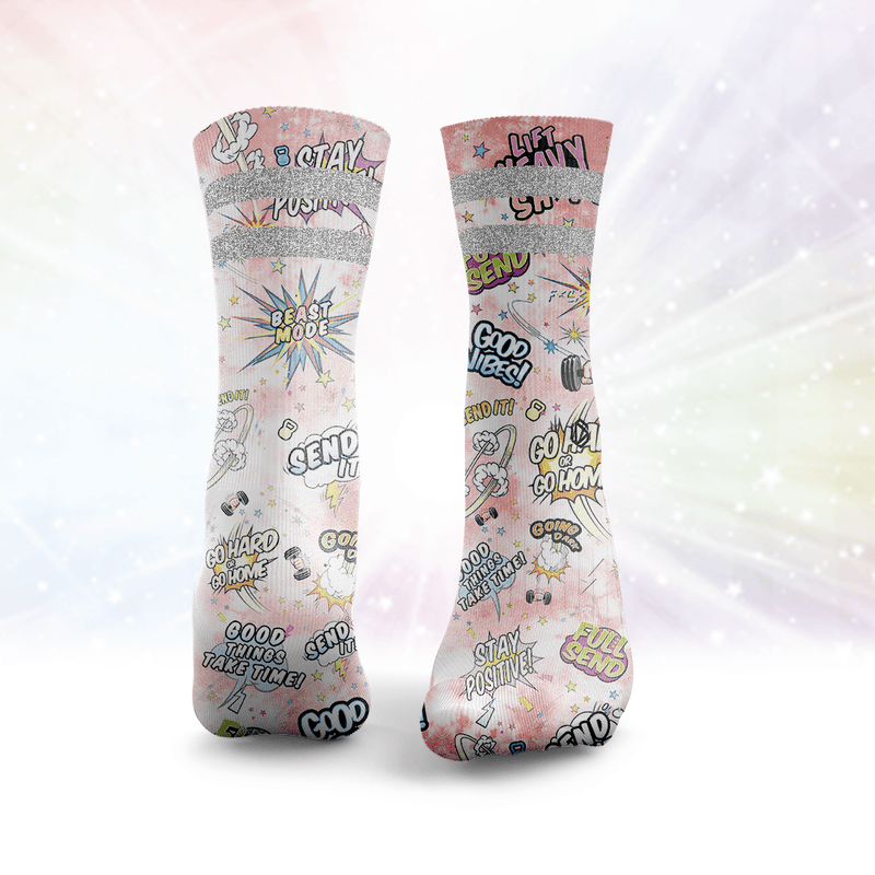 Send It Glitter Socks