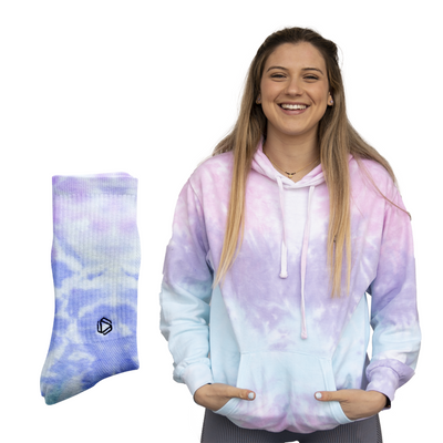 Tie-Dye Hoodie & Sock Combo