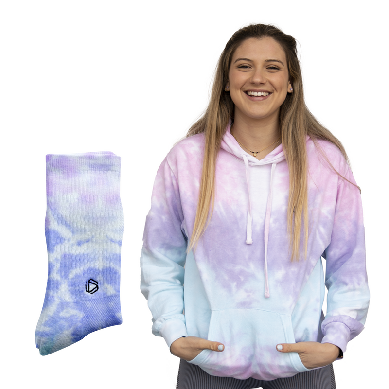 Tie-Dye Hoodie & Sock Combo