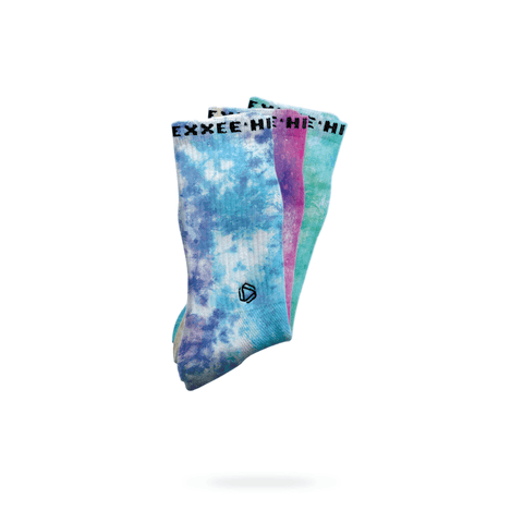 Halo Tie Dye Bundle (Multicoloured/Berry Blue/Green&Blue)