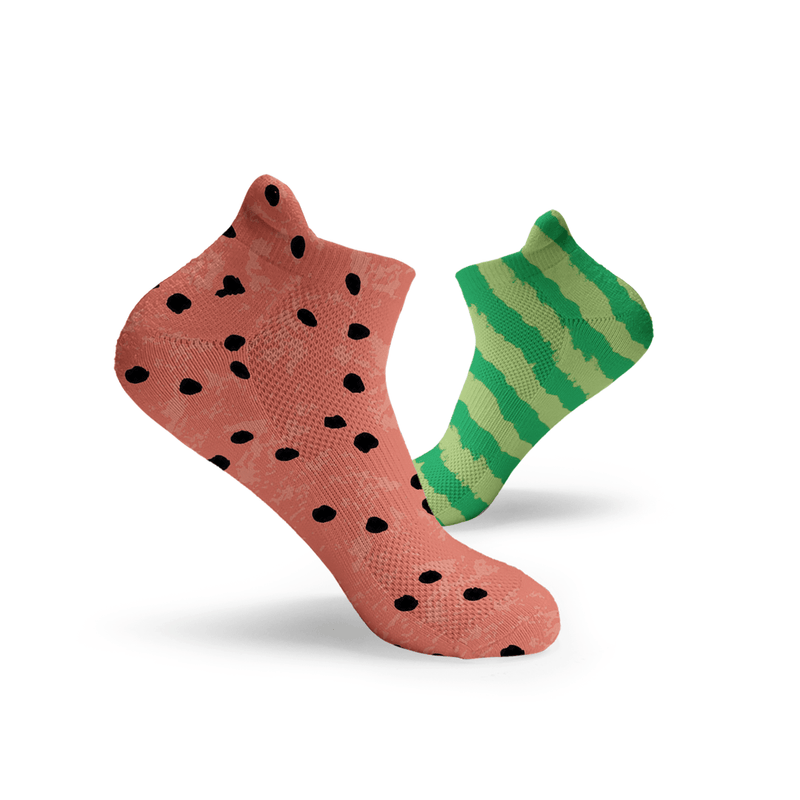 Watermelon Odd Ankle Socks