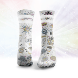 Send It Glitter Socks