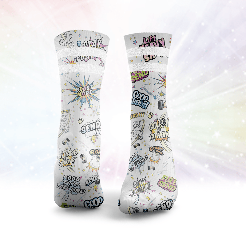 Send It Glitter Socks