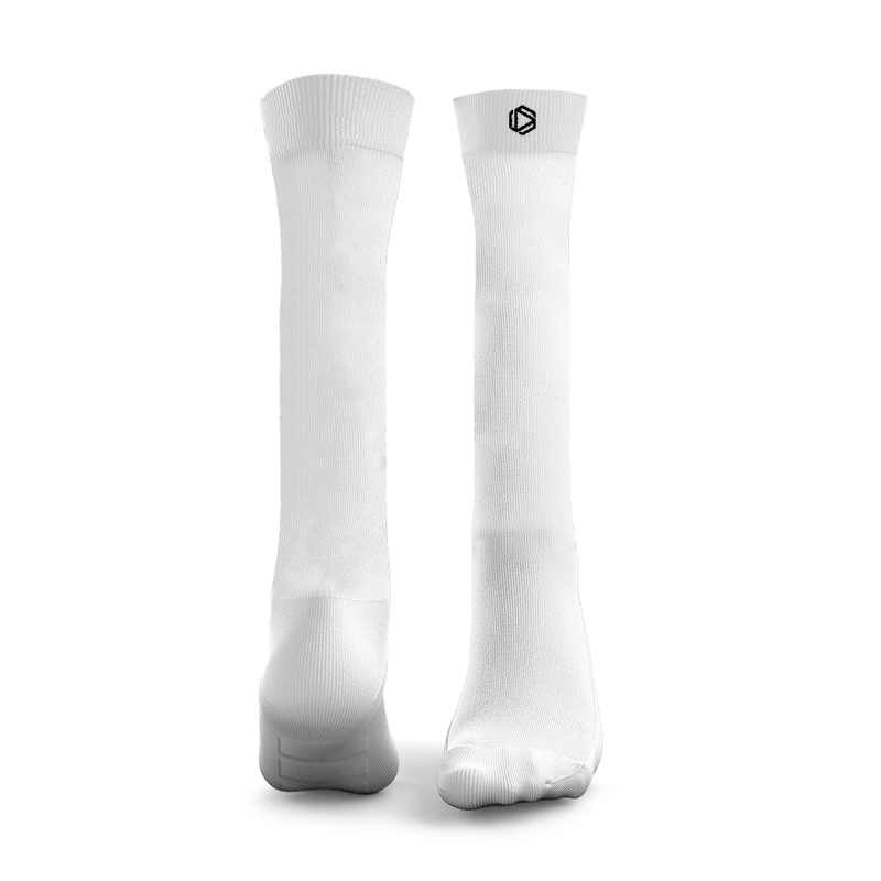 White Weightlifting Socks