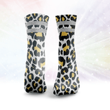 Leopard Print Glitter Socks