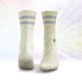 Leopard Print Glitter Socks