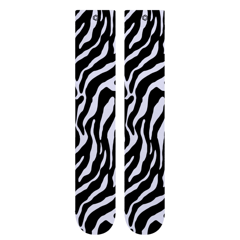 Zebra Weightlifting Socks