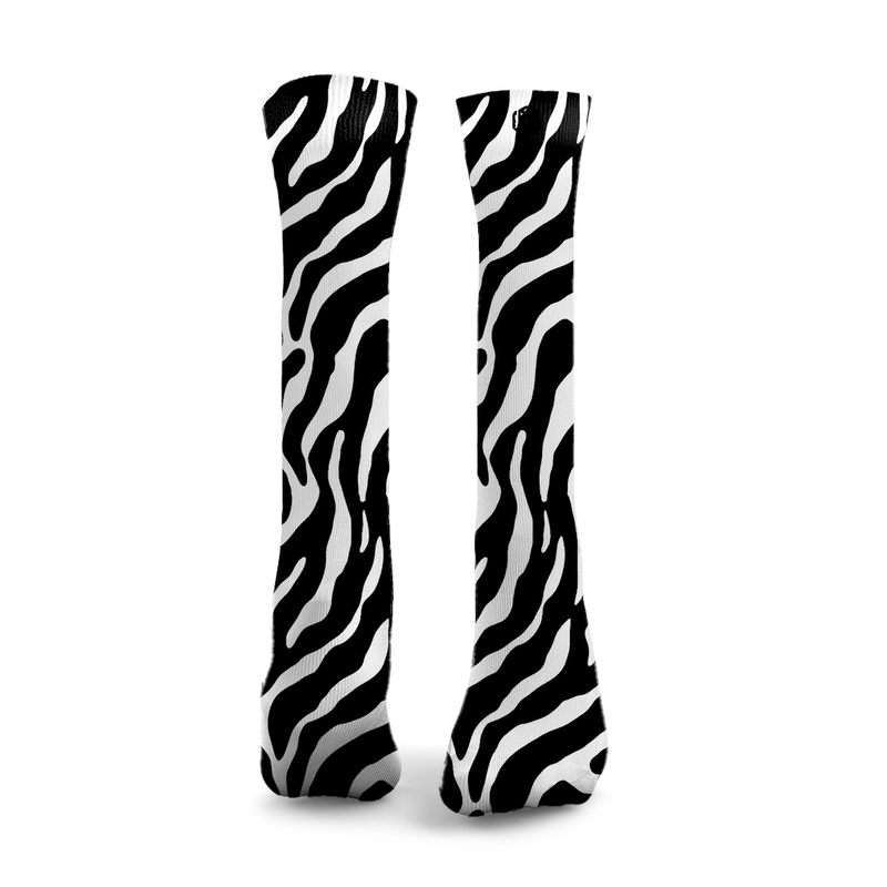 Zebra Weightlifting Socks