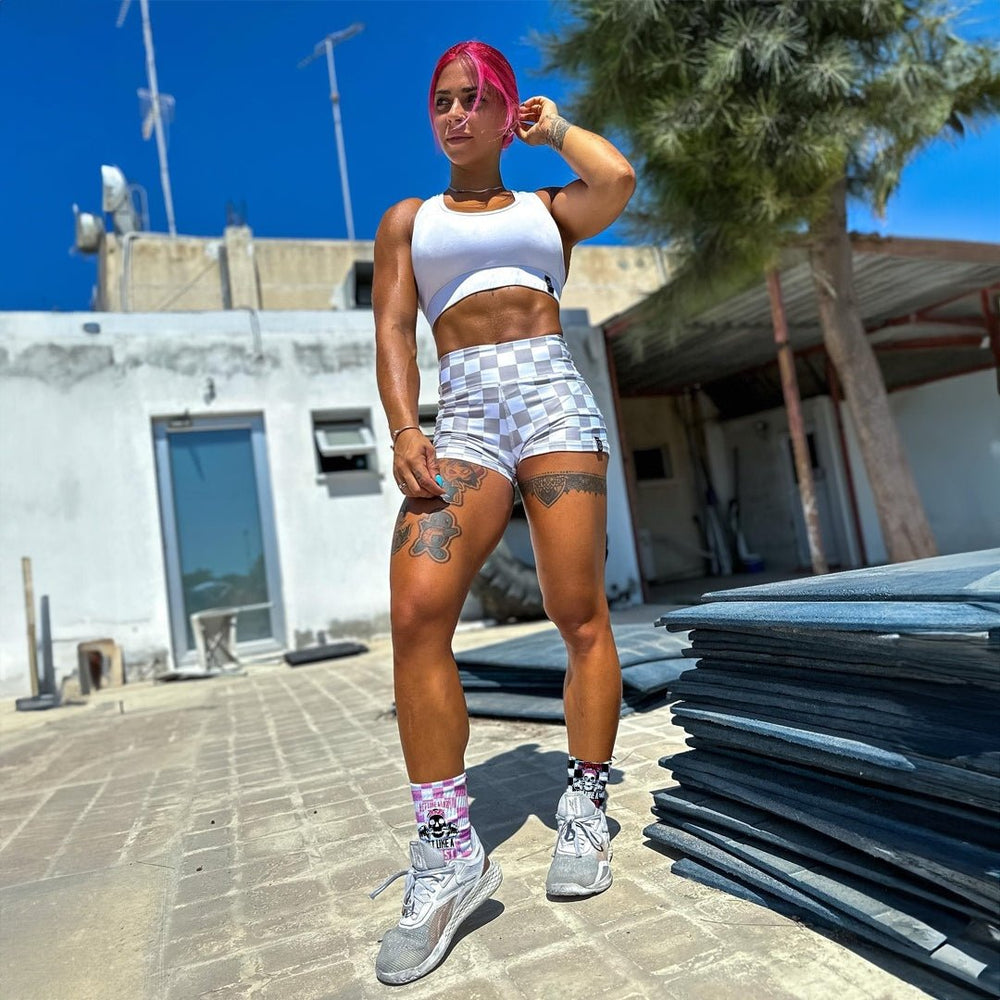 その他 Laboratorio quattro sox girl Crew - Act Like A Lady Train Like A Beast - Socks – HEXXEE